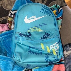 Nike Teal and White Graphic Lunchbox